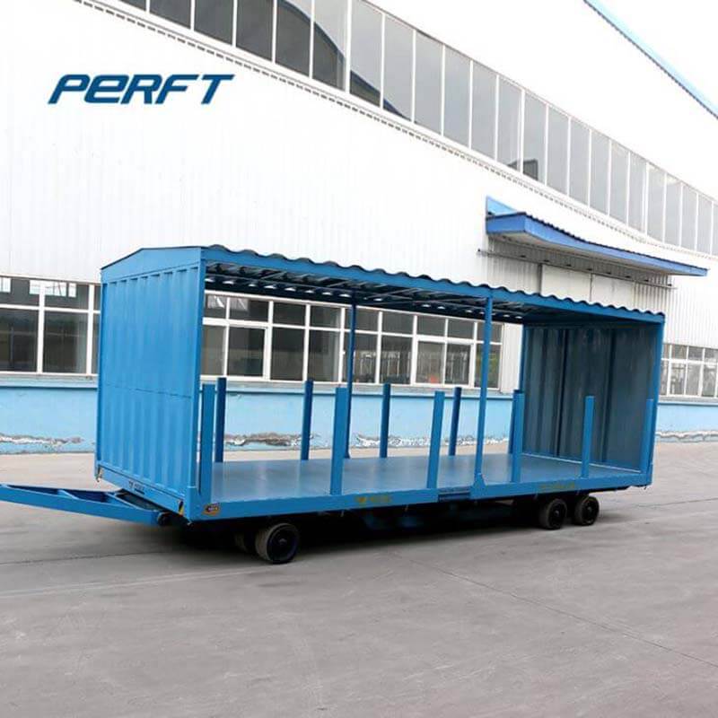 15 ton electric battery flat car with loading table rail 